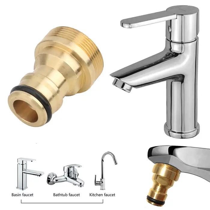Connecteur rapide universel pour robinet de cuisine et de salle de bains, en laiton pur, adaptateur