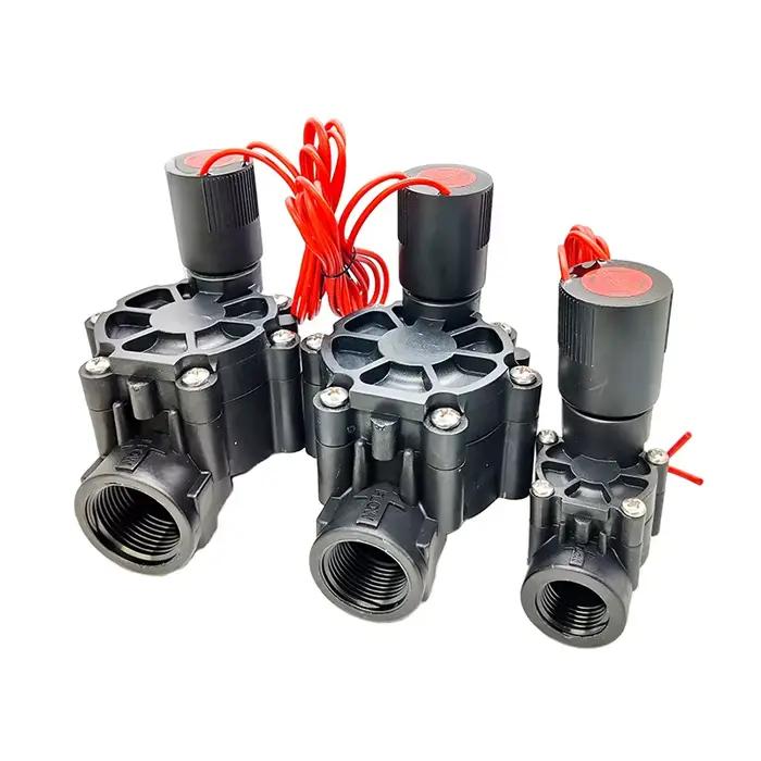 Électrovanne d'irrigation pour arroseur, vanne en nylon, verrouillage CC, jardins, pelouse, agricult