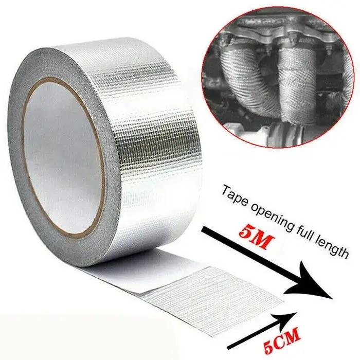 Bande isolante pour tuyau d'échappement 5m*5cm, bande thermique pour échappement, collecteur, descen