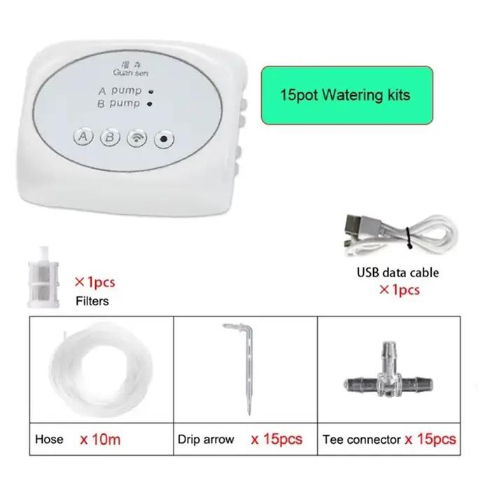 Système d'arrosage automatique WiFi, kit d'irrigation goutte à goutte réglable, dispositif d'arrosag
