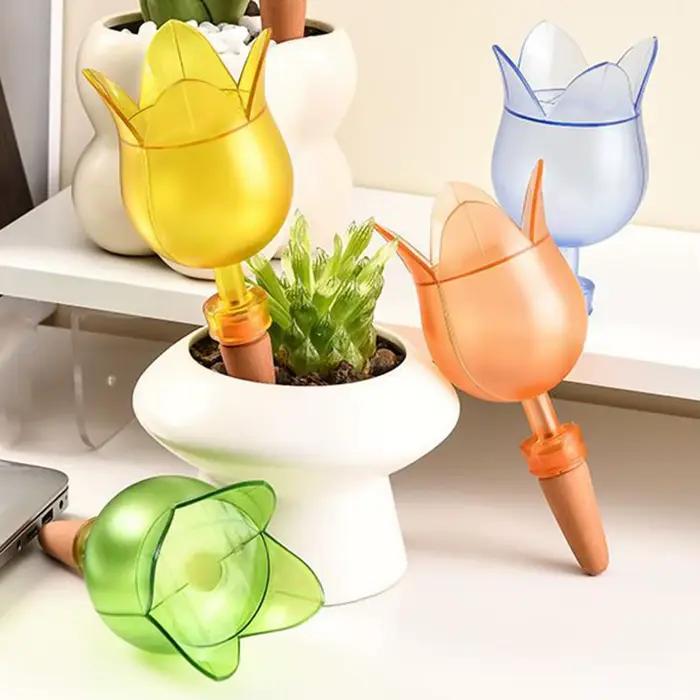 Piquet d'arrosage automatique pour plantes à fleurs
