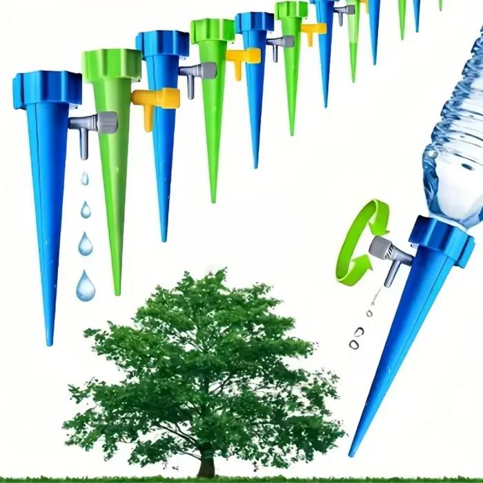 Lot de 10 têtes d'irrigation automatiques réglables pour bouteille d'eau