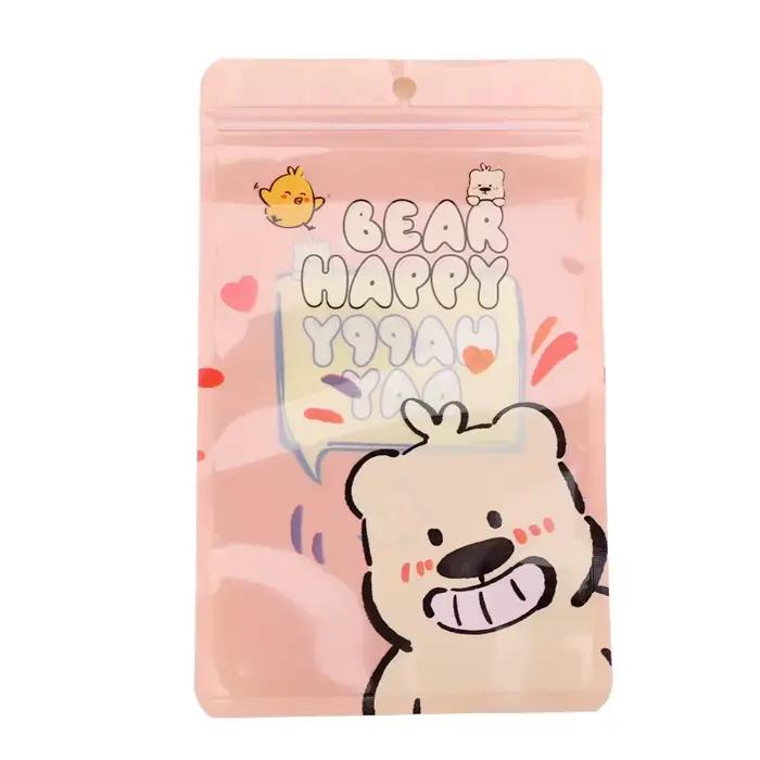 Sac de rangement scellé pour aliments, poche scellée, dessin animé, collation, bonbons, biscuits, emballage autoportant, emballage alimentaire de cuisson, sac scellé cadeau