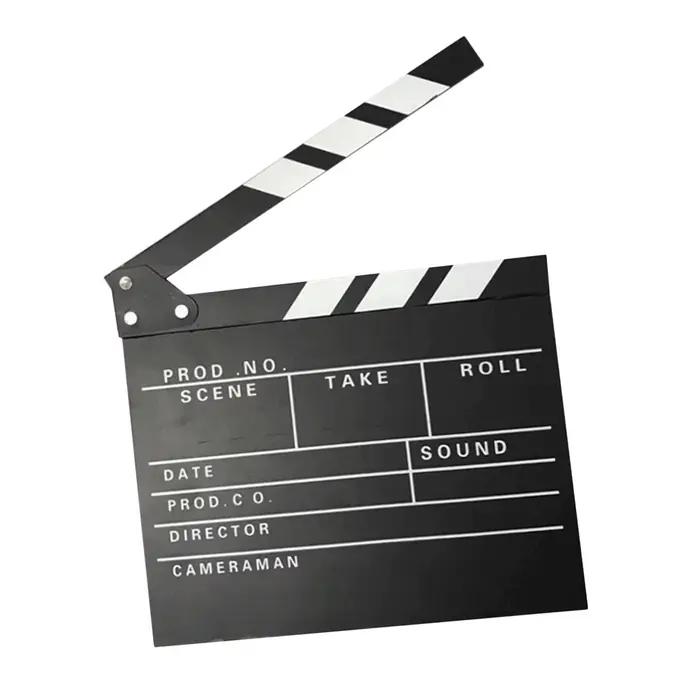 Directeurs de films Clap Board Clap Board scène ardoise Clap Slateboard Compact pour accessoire Photo Studio Film photographie