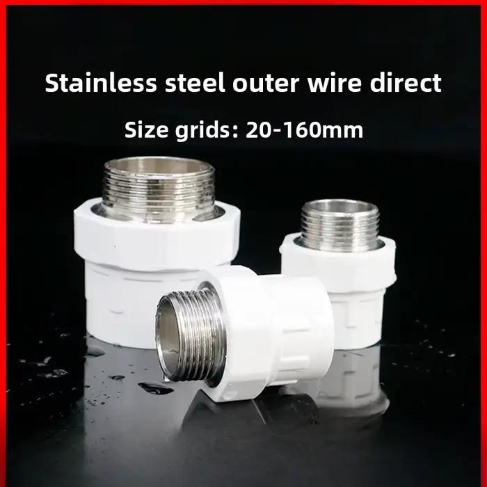 20/25/32/40/50/63/75mm filetage mâle en laiton PVC droit 1/2 "3/4" 1 "1.2" 1.5 "2" 2.5 "connecteur réducteur