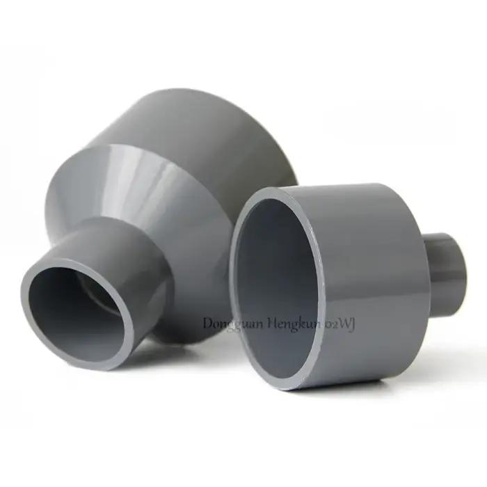 Raccord réducteur droit en PVC 20/25/32/40/50/63/75/90/110/125/160/200mm pour tuyau d'eau