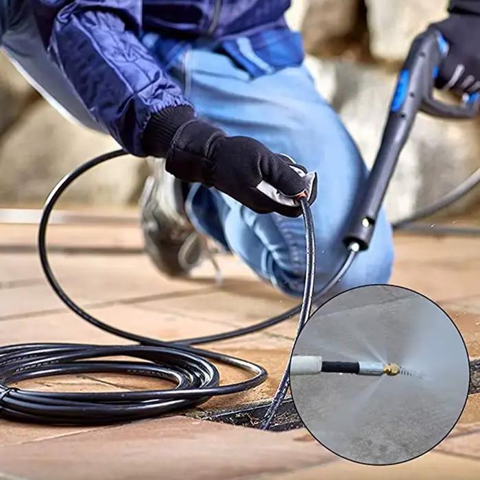 Deboucheur canalisation haute pression Kit de nettoyage de tuyaux d'égouts avec adaptateur