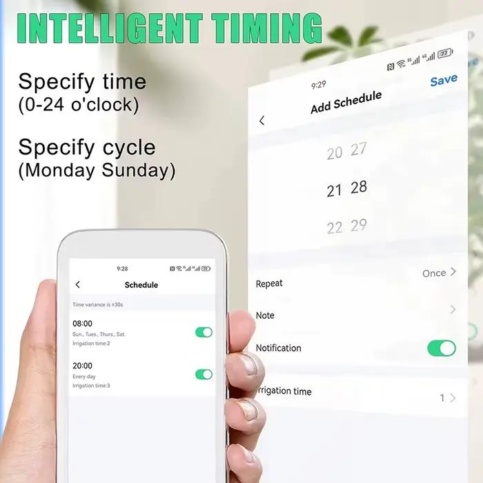 Nouveau Kit d'équipement d'irrigation d'arrosage automatique solaire WIFI App Mobile contrôle temporisé à distance outil