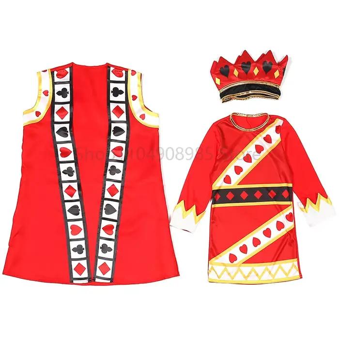 Costume de roi pour enfants avec Cape couronne, ensemble de vêtements à thème de Poker Royal pour enfants, tenue de fête et de scène