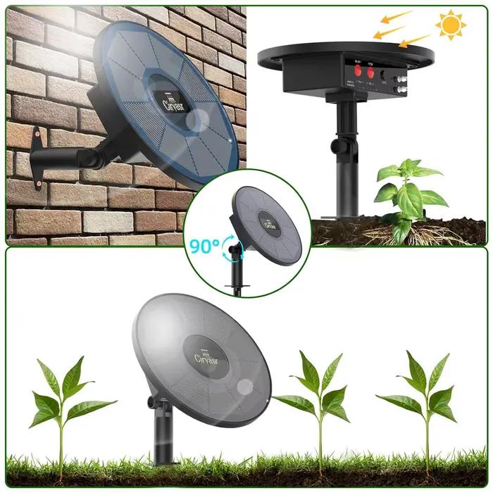 Système d'irrigation solaire goutte-à-goutte pour plantes en pot avec 6 modes de minuterie auto-alimenté par énergie solaire pour balcons, terrasses, jardins et serres