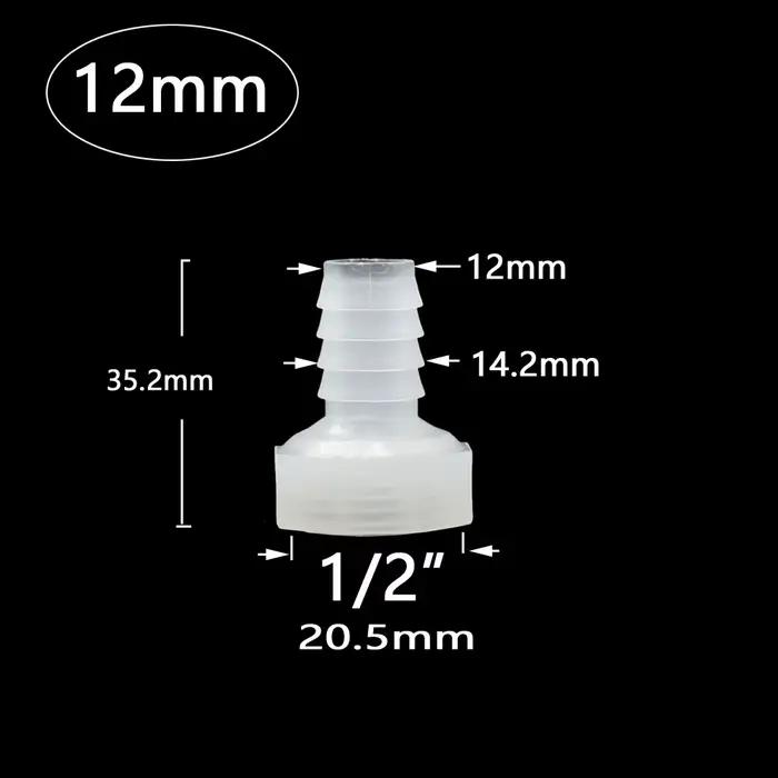 Connecteur de tuyau barbelé avec filetage femelle de 1/2 pouces