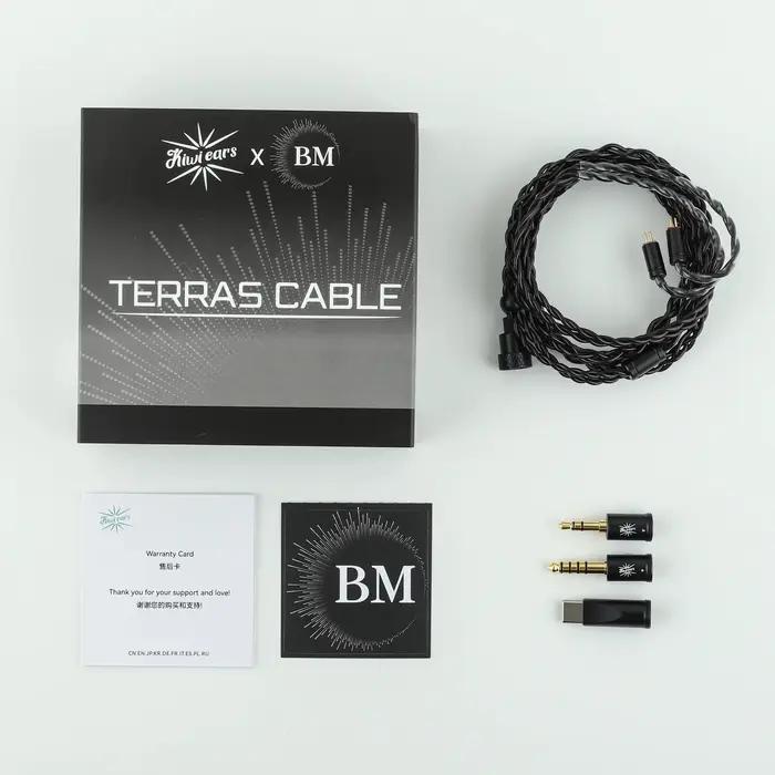 Terras --Kiwi Ears x B_Media : Câble de performance premium avec compatibilité modulaire, conception flexible et durable
