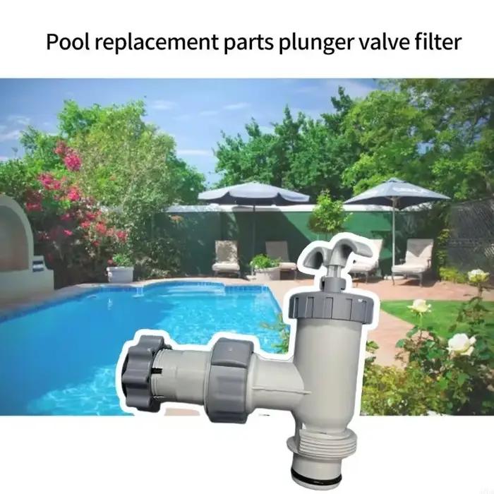 Ensemble vannes contrôle des débits d'eau piscine