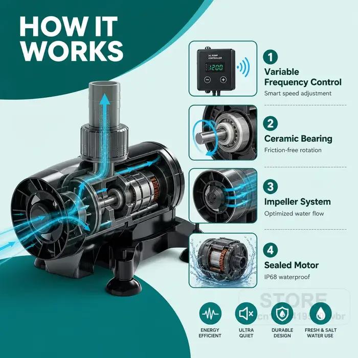 Pompe submersible électrique 220V