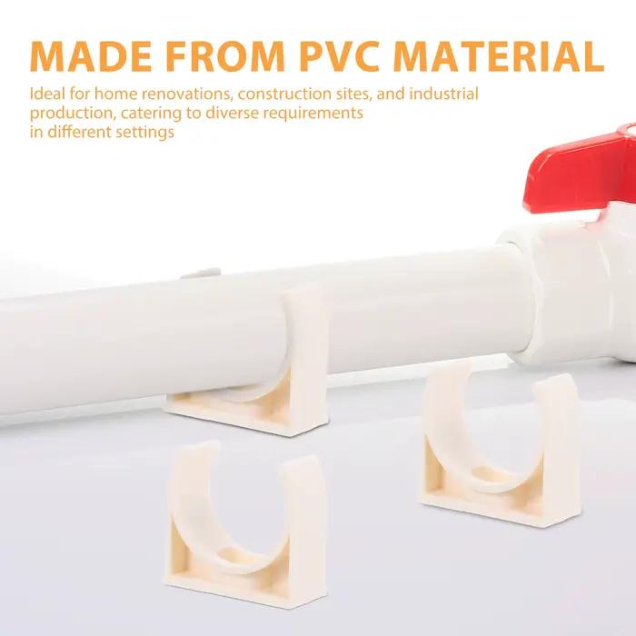 Serre-tuyaux en plastique PVC en forme de U