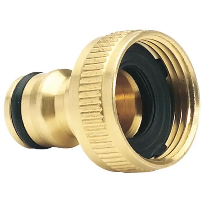 2 pièces Adaptateur de robinet de jardin en laiton 3/4'' pour tuyau d'arrosage
