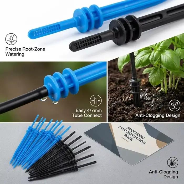 Goutteur à flèche droite pour système d'irrigation en plastique de qualité jardinage plantes fleurs installation facile et entretien économique occaions spéciales