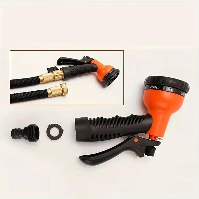 Buse de tuyau d'arrosage multifonctionnelle haute pression en plastique Durable avec conception de déclenchement