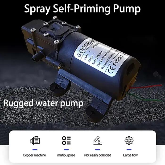 Pompe à membrane haute pression Dc 12V 120PSI 60W 5L/Min