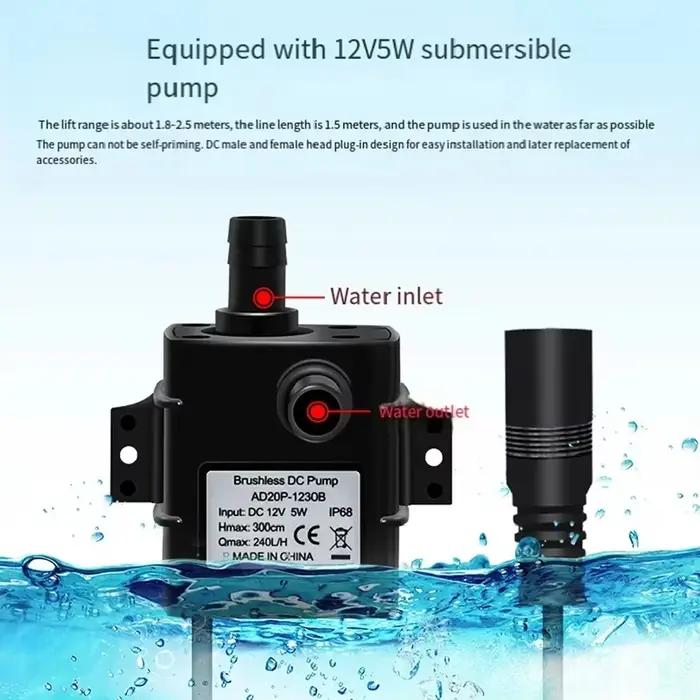 Pompe à eau solaire 12V