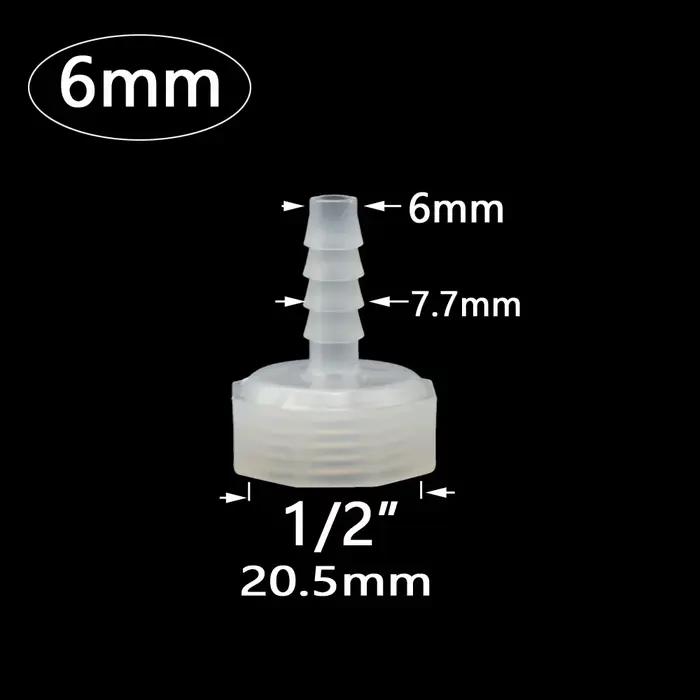 Connecteur de tuyau barbelé avec filetage femelle de 1/2 pouces