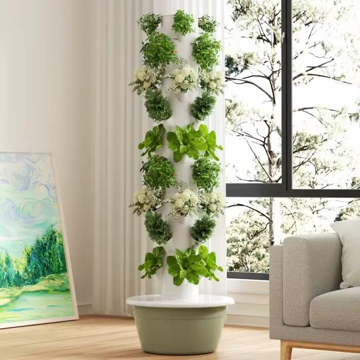 Tour hydroponique verticale pour la maison