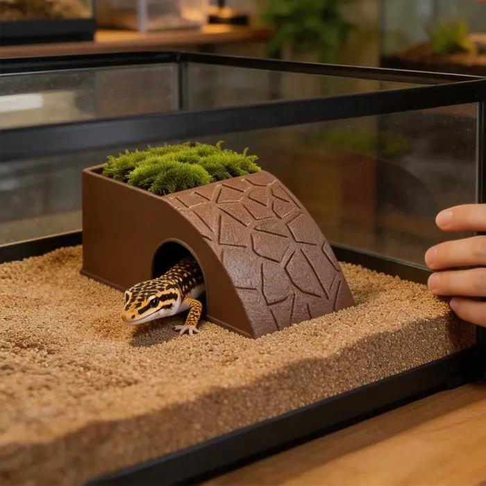 Décoration de tunnel et grotte pour aquarium, abri cachette pour poissons, crevettes et reptiles, plateformes de bain de soleil, aménagement paysager