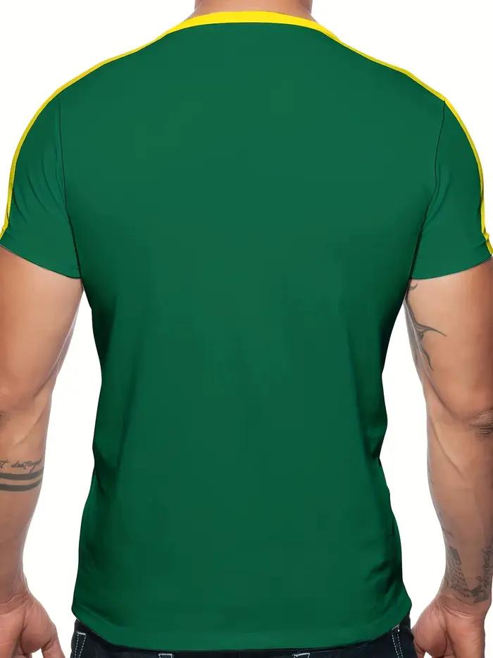 T-shirt orné du drapeau italien - adapté aux hommes et aux femmes - pour les activités estivales en plein air et les tenues de football - mode urbaine