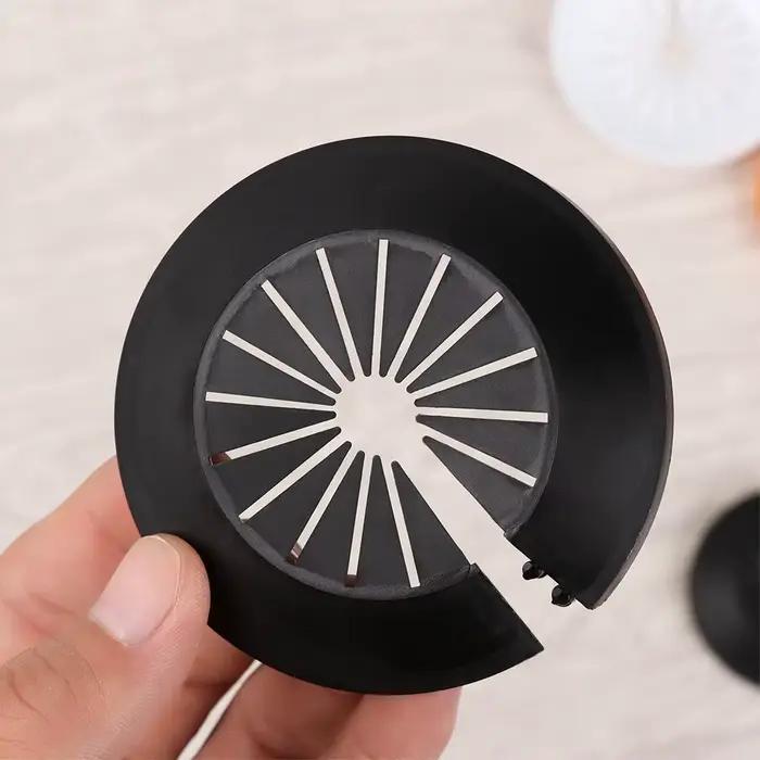 Couvercle Décoratif de Tuyau Accessoire de Cuisine Vanne d'Angle pour Conduits Muraux Matériaux Durables et Écologiques Polypropylène Blanc Bleu Marine Bourgogne Gris Clair Violet