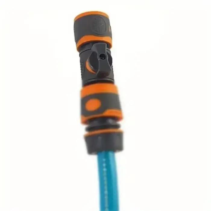 Adaptateur de tuyau d'arrosage à connexion rapide avec robinet d'arrêt - Compatible avec les tuyaux de 1/2 "