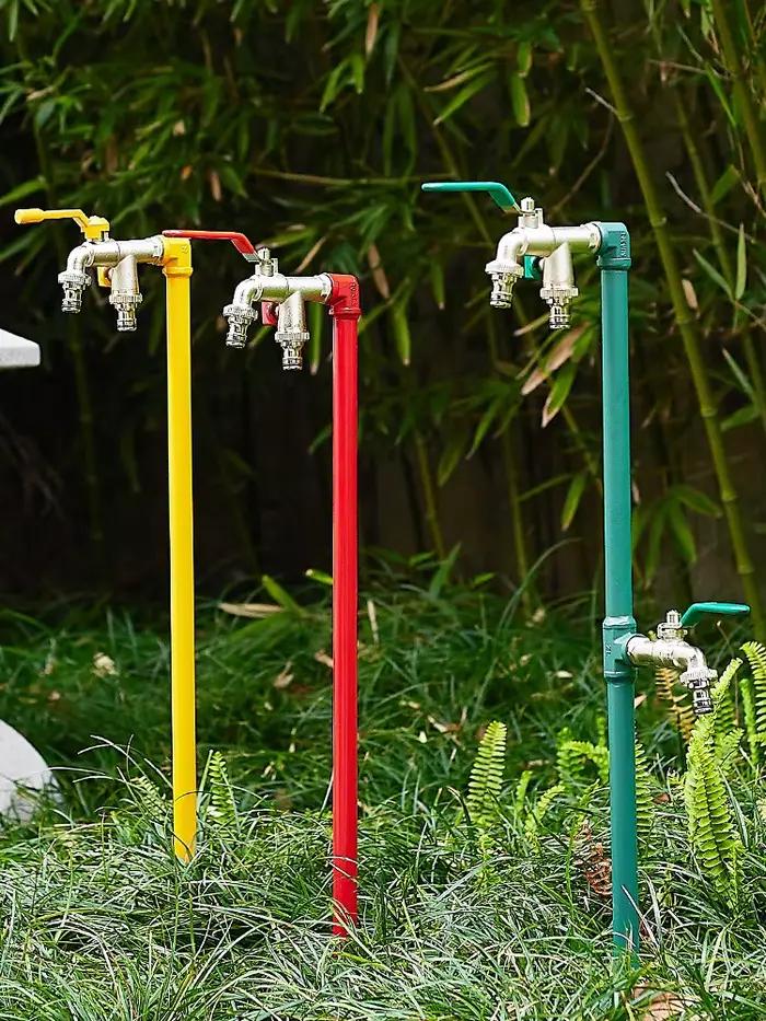 Robinets de jardin en alliage de zinc pour irrigation industrielle et domestique