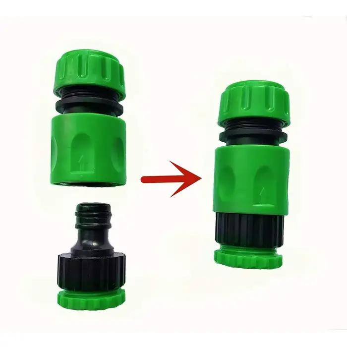 Raccord rapide double mâle ABS 1/2 po pour tuyau d'arrosage