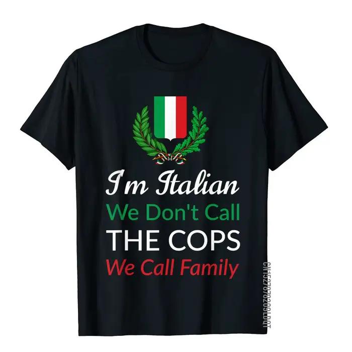T-shirt humoristique en coton pour homme, Je suis italien, Italie Mafia, Moto Biker, Y-Shirt, Hip Hop Brand
