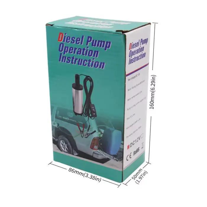 Pompe de transfert électrique submersible 12V pour l'eau et le carburant (huile)