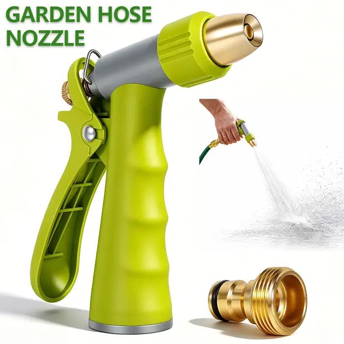 Buse de pulvérisation pratique pour tuyau d'arrosage avec pulvérisateur d'eau réglable pour l'arrosage des pelouses