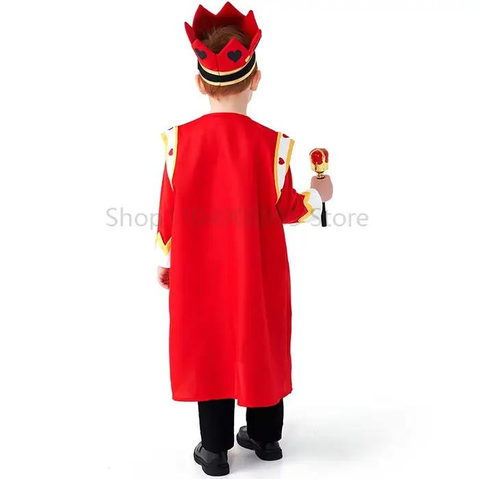 Costume de roi pour enfants avec Cape couronne, ensemble de vêtements à thème de Poker Royal pour enfants, tenue de fête et de scène