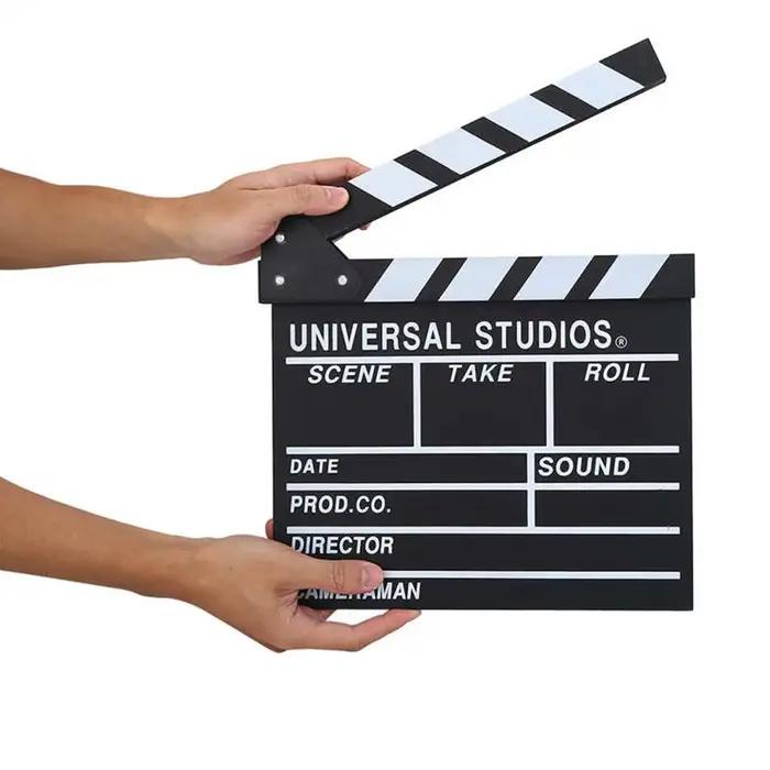 Directeur en bois scène vidéo clapet Tv film cinéma clins photographie accessoire pour enregistrement Vlog décoration suspendue nouveau