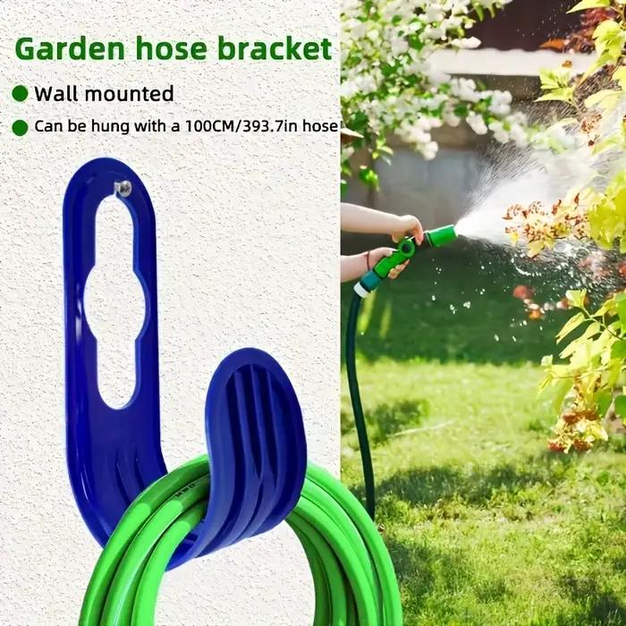 Support de moulinet de tuyau d'arrosage mural peu encombrant-pour soins de pelouse en plein air et outils de jardinage