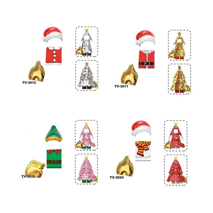 Série de Noël - Mini blocs de construction - Figurines à assembler soi-même - Jeu de rôle - Cadeau de Noël - Jouet