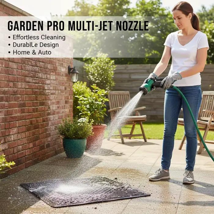 Pistolet d'arrosage haute pression 8 modes pour jardin