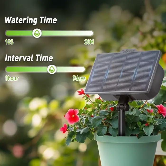 Kit d'arrosage solaire RAINPOINT pour jardin balcon irrigation goutte à goutte automatique système d'arrosage de jardin bricolage efficace et durable