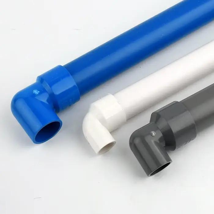 20,25,32,40,50,63 mm PVC 90 ° Connecteur de tuyau de soudure à solvant métrique, coude réducteur, raccord de jardin agricole pour étang d'aquarium