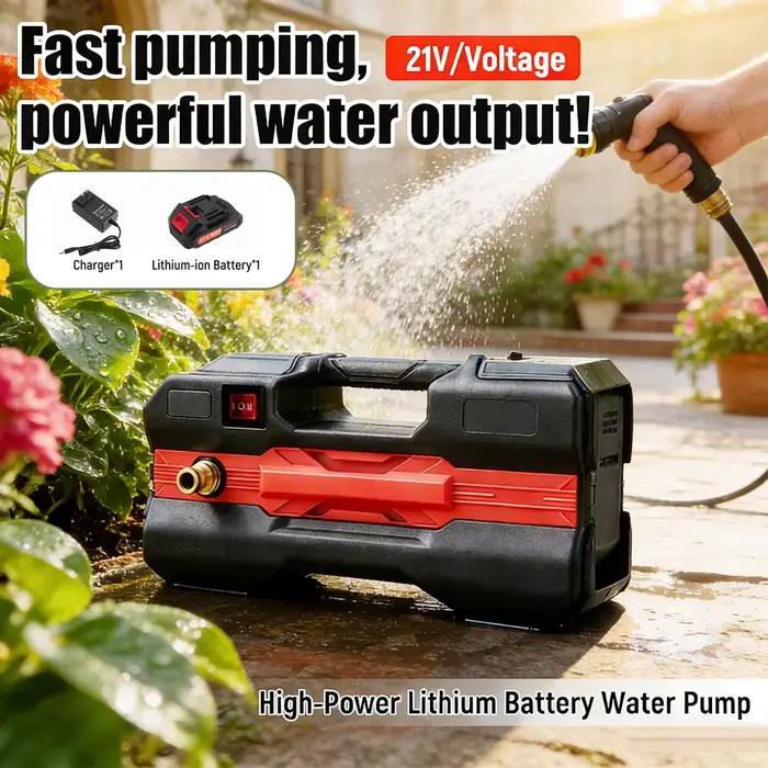 Pompe à eau de jardin au lithium-ion