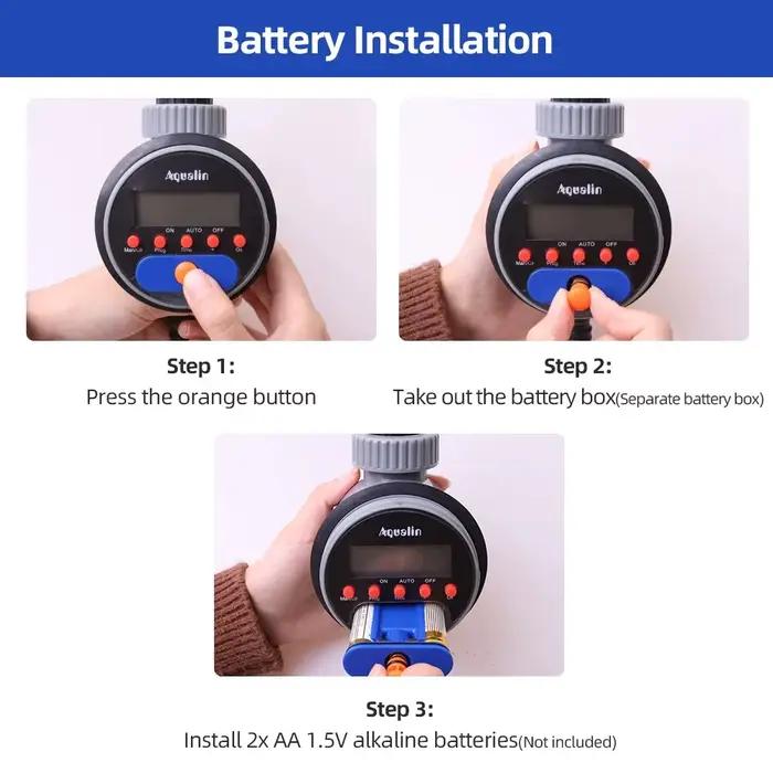 Automatique LCD Affichage Arrosage Minuterie Électronique Maison Jardin Ball Valve