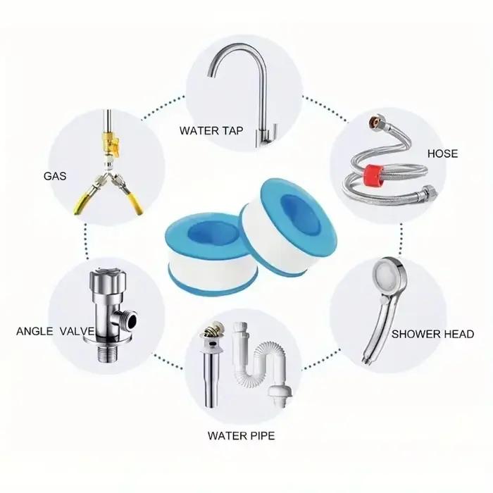 Ruban adhésif pour tuyau d'eau en PTFE