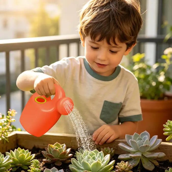 Arrosoir portable léger pour enfants avec poignée confortable