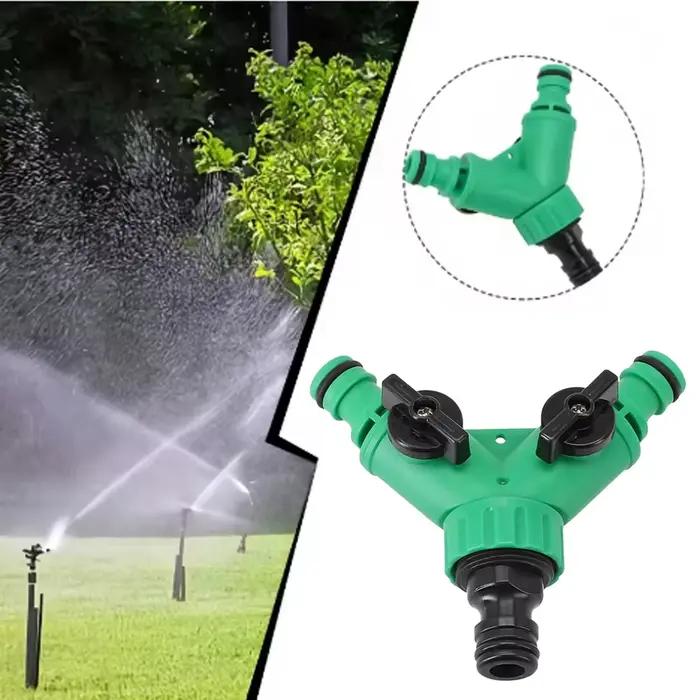 Raccord en Y pour l'eau du jardin