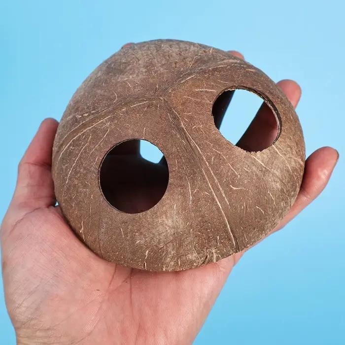 Caverne Naturelle Double Entrée Faite à la Main pour Reptiles : Cachette Décorative pour Tarantules, Caméléons, Gécoques et Petits Animaux Terrestres