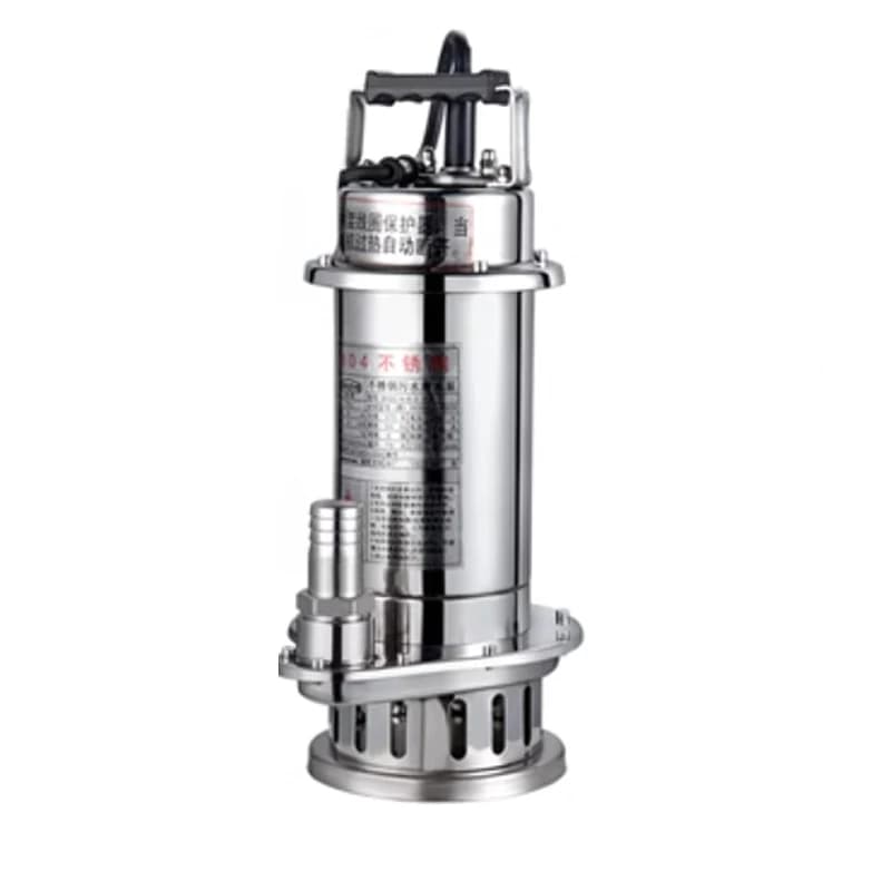 Pompe à eaux usées en acier inoxydable, pompe SubSN, 304 V, 1,5 KW, 2HP, 220