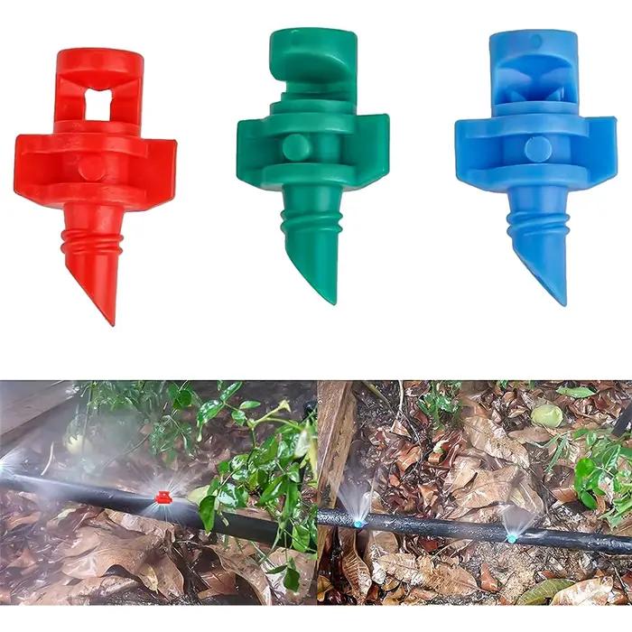 Émetteurs d'irrigation goutte à goutte 90/180/360° pour jardin, pelouse, serre, hangar de légumes, aménagement paysager, parterres de fleurs occassions spéciales
